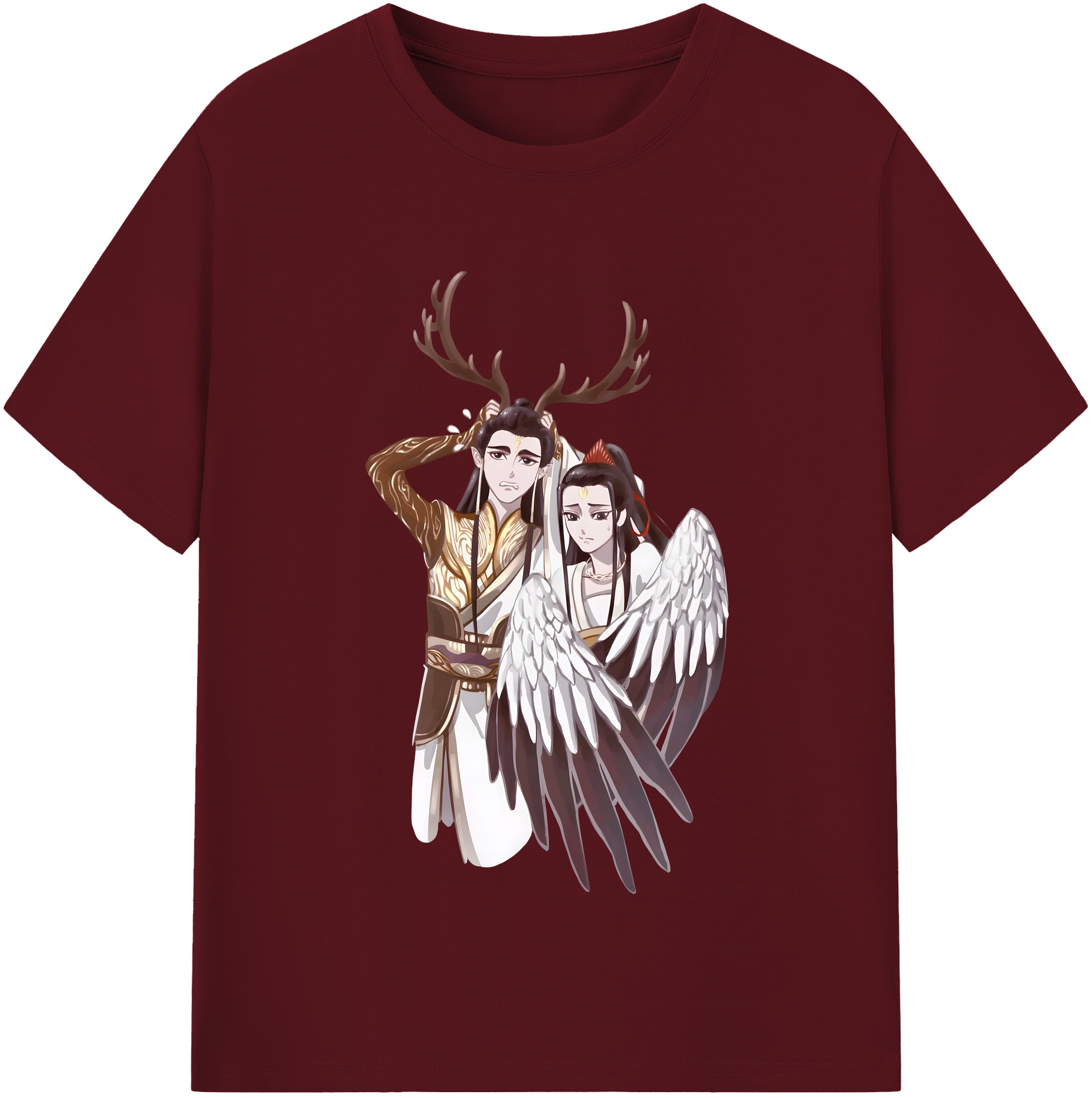 （画像用） Ne Zha 2 ナタ 魔童の大暴れ 綿100％半袖Tシャツ（フロントプリント）